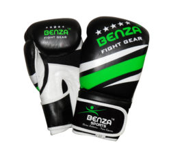 Authentic BENZA Fighter Cowhide leather boxing glove with gel padding