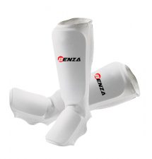 COTTON SHIN PADS White, SHIN GUARDS WITH INSTEPS