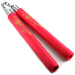 Foam Training Nunchucks Red