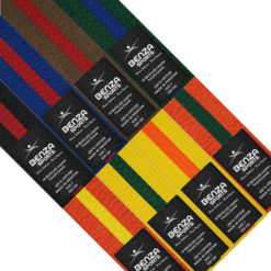 Karate Taekwondo Color with Color Stripe Rank Belts - 1