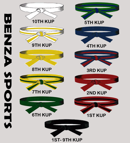 Karate Taekwondo Judo rank belts