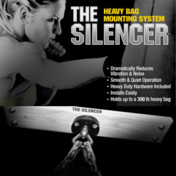 The silencer heavy bag mounting system