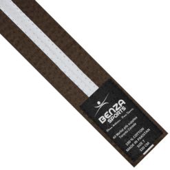 Brown with white stripe belt