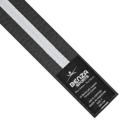 Grey with white stripe belt