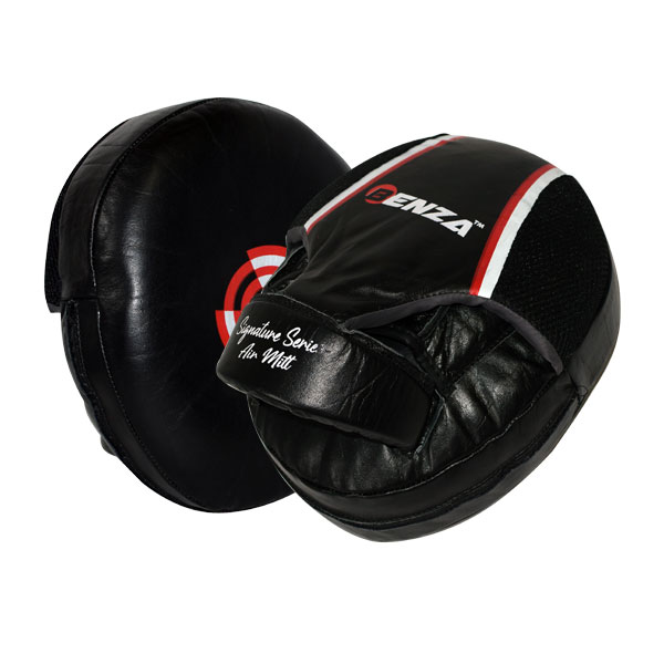 Focus Pads Boxing Mitts Light Weight Black/Red BENZA Razor Boxing Punch Mitts 