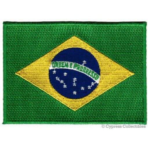 Embroidered Patch Brazilian Flag