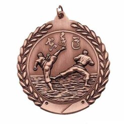 Die Cast Karate Medal - Bronze