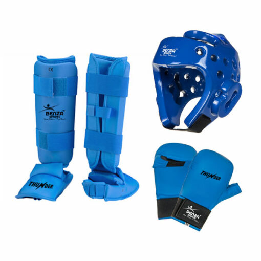 Wkf style karate starter package blue