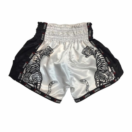 Benza Tiger Spirit Muay Thai Shorts - White