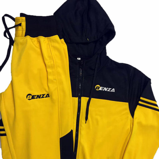 Benza Team Tracksuit black-yellow