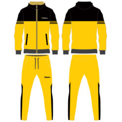 Benza Team Tracksuit black-yellow